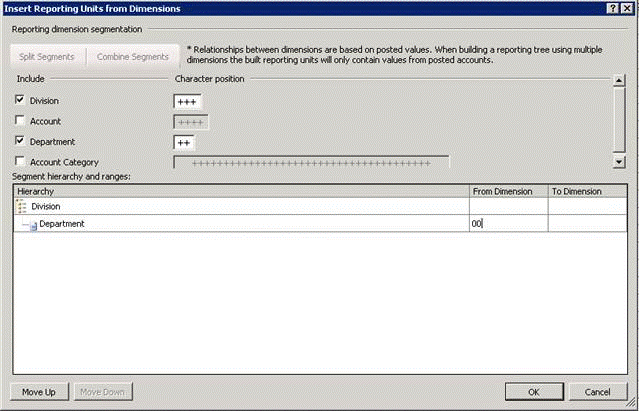 example for insert reporting unit