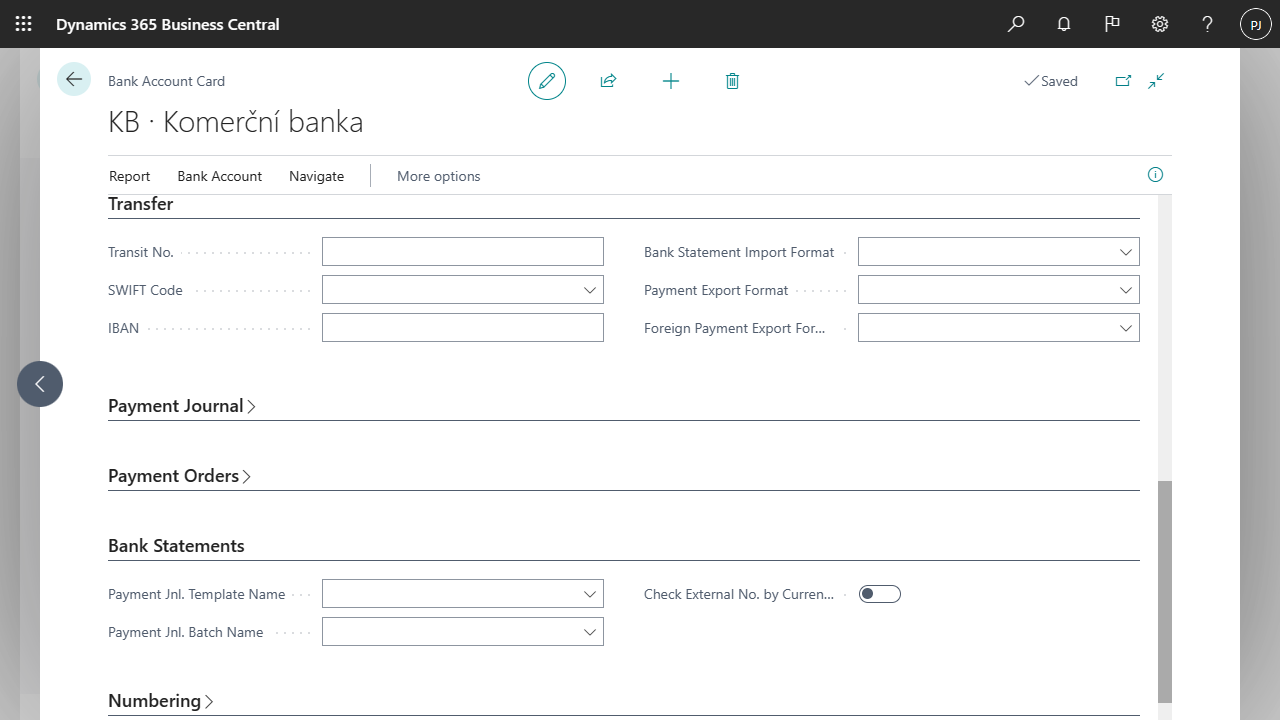 Bank Account Card. Bank Account Card.