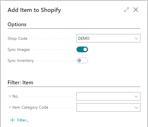 Add Item to Shopify Add Item to Shopify