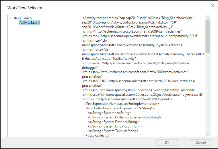 Select the workflow Select the workflow.