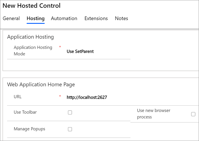 Web hosted application type Web hosted application type.