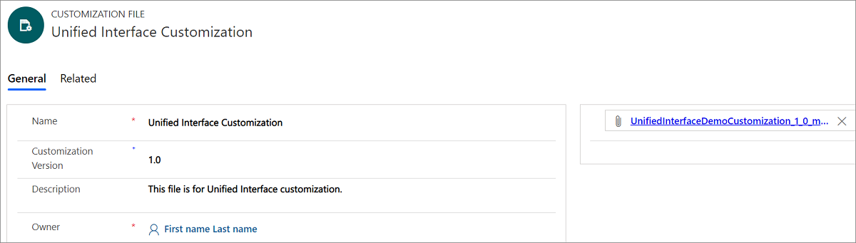 Create or update customization file Create or update customization file.