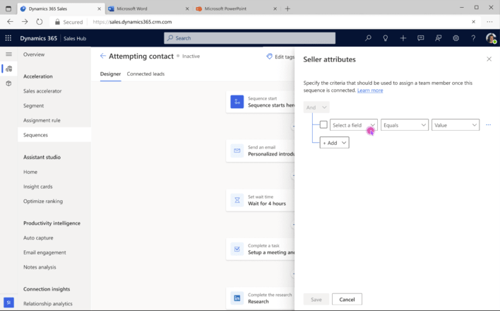 Rules definition for owner or access team