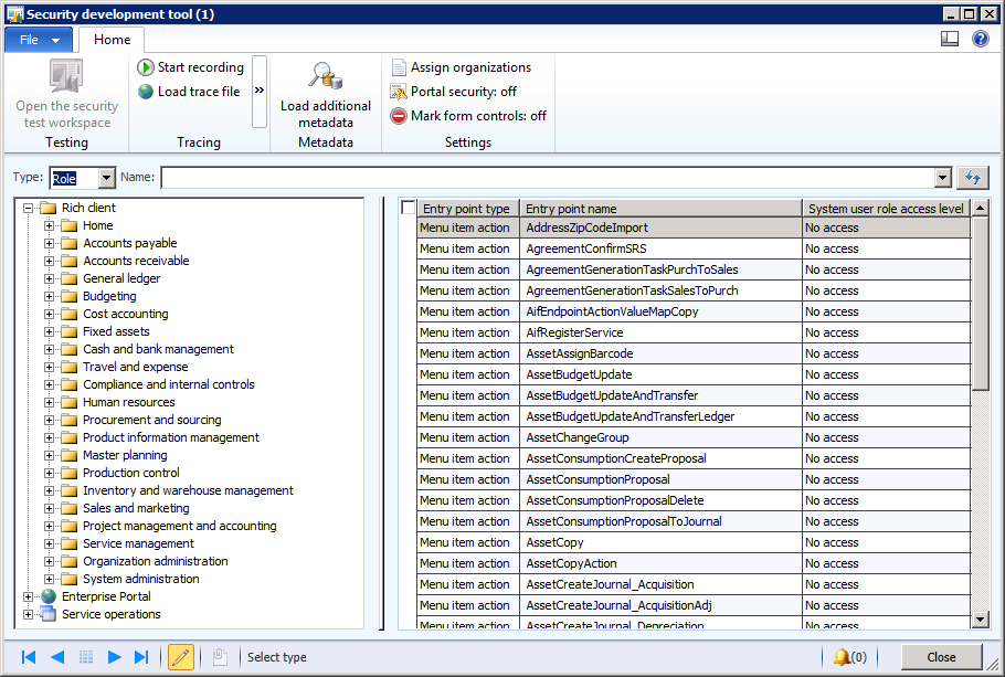Security Development Tool Main form