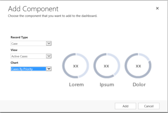 Add a doughnut chart component.