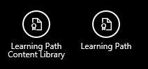 Learning Path buttons displayed in the mobile app interface