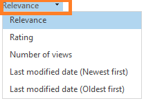 Option to sort knowledge article results in Dynamics 365