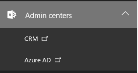 Admin Centers with Azure Active Directory and CRM