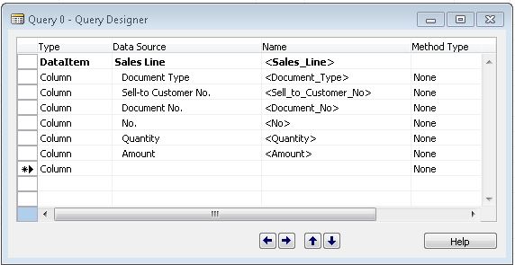 SalesOrderInfo query definition