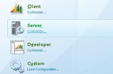 Configure Server option