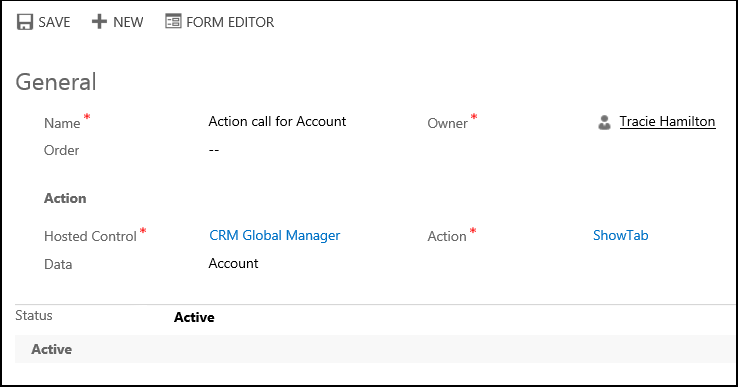 New action call in Unified Service Desk