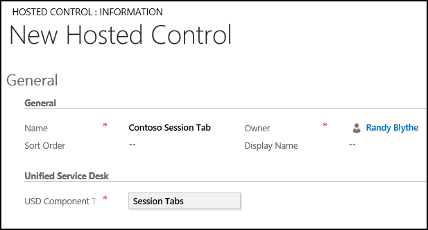 Create a Session Tabs hosted control