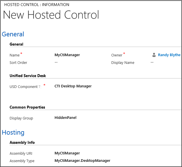 Configure a CTI Desktop Manager hosted control