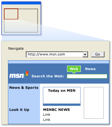 MSN sample screenshot