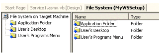 Figure 6: Viewing available options from the File System Editor