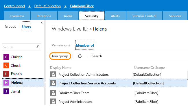 Add user to Project Collection Service Account group Add user to Project Collection Service Account group