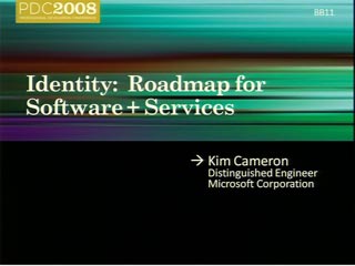 Identity Roadmap for Software + Services