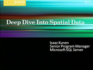 Deep Dive into Spatial Data