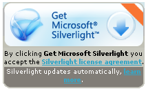 Silverlight in-place installation dialog box