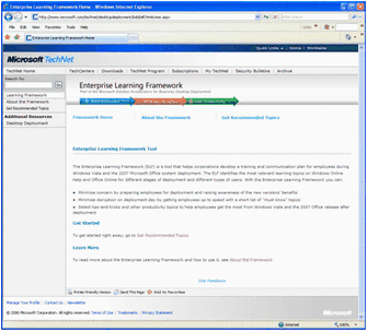 Figure 1. The ELF tool home page