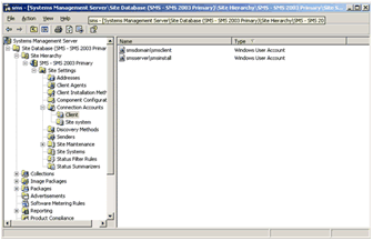 Figure 2. Adding Client Connection accounts