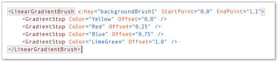 Brace matching in XAML view