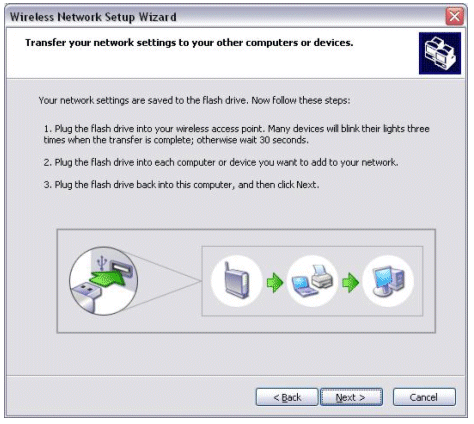 Transfer your network settings to your other computers or devices page