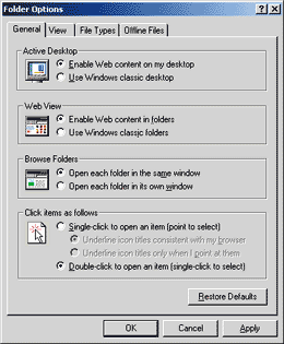 Figure 2 Selecting the Web View