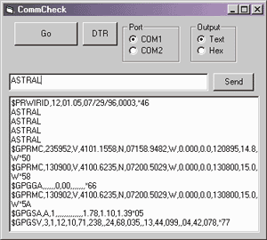 Figure 3 CommCheck in Action