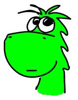 Image of friendly dragon character that teaches students handwriting using Herbi Writer 2.0