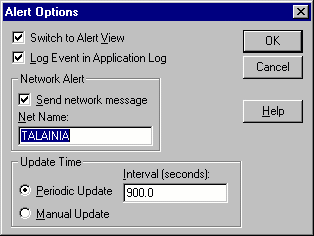 Figure F: The Alert Options dialog box should resemble this.