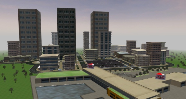 City View in Visual Simulation Environment