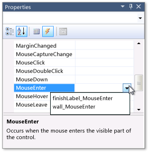 MouseEnter event with event handlers