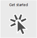 An icon that represents getting started