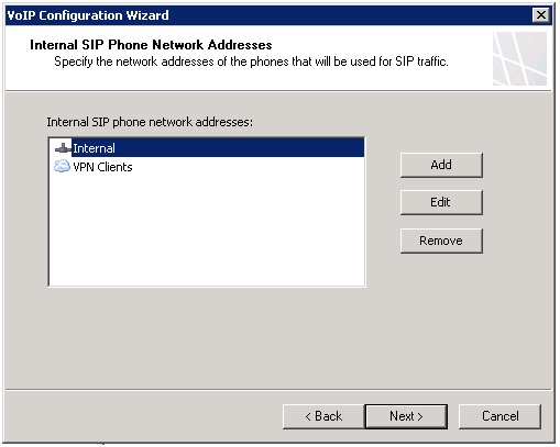 SIP Trunk scenario: phone network addresses