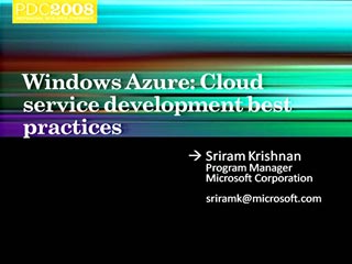 Cloud Service Development Best Practices