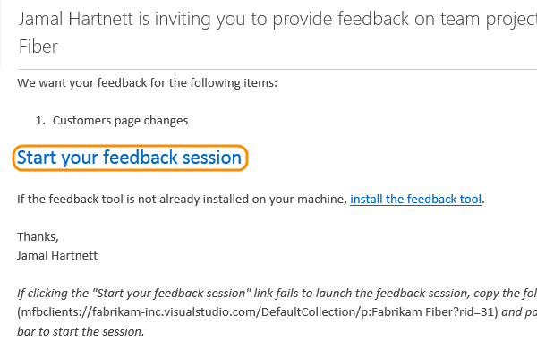 Download the feedback client tool