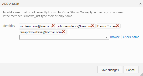 Type a Windows Live ID and save