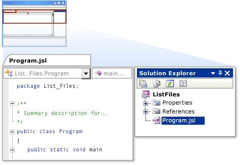 VJS Express List Files Solution Explorer