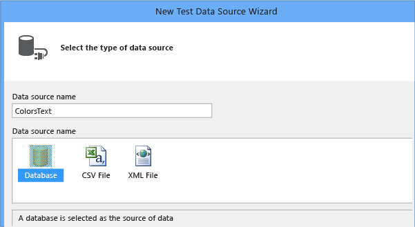 Add database data source