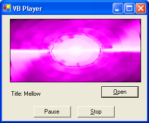 Sample Player application playing audio 