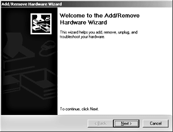 Advanced wizard Welcome page