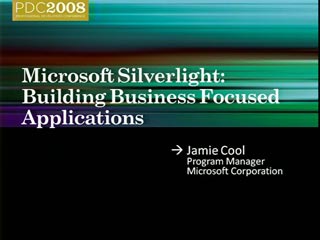 Rich Internet Applications: Building Business Focused Applications