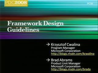 Framework Design Guidelines