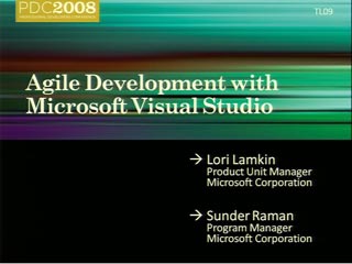 Agile Development with Microsoft Visual Studio