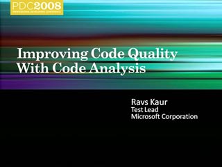 Improving Code Quality with Code Analysis