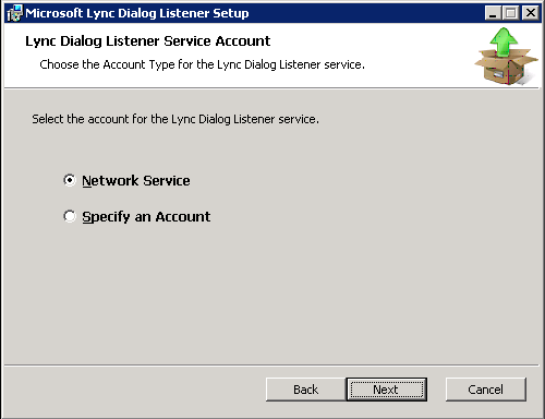 SERVICE ACCOUNT