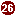 white 26 in maroon circle