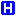 white H on blue background sign (hosptial)