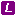 white italic L in purple square